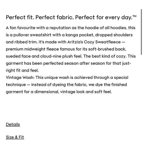 Aritzia perfect fit sweatfleece SET - Picture 2 of 4